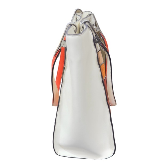 New CALVIN KLEIN Multicolor Coral
Garnet Convertible Tote HandBag - Picture 4 of 10